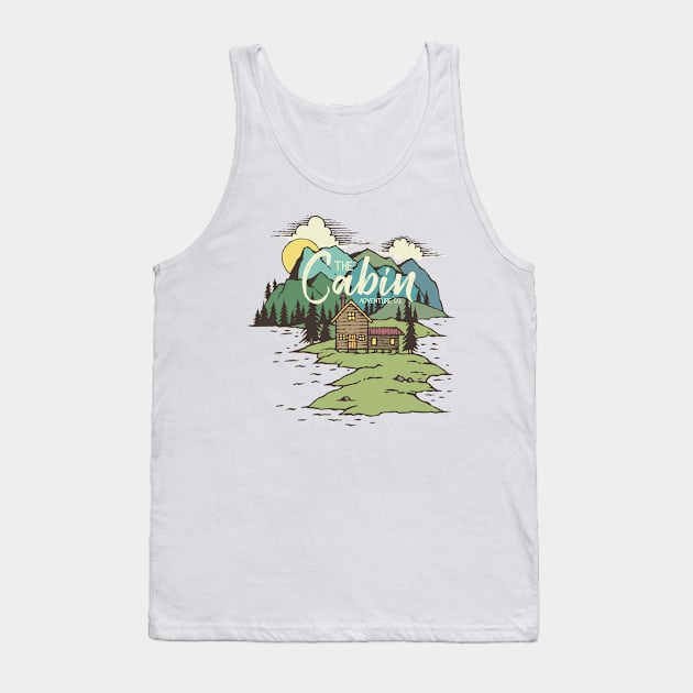 Cabin in the Woods | Wildlife | Outdoors | Adventure Tank Top by MrWatanabe